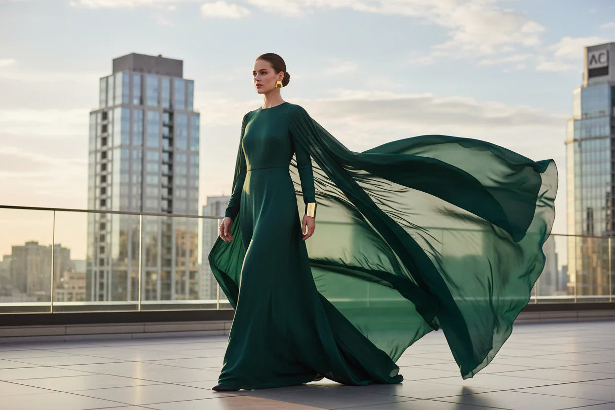 Why Cape Dresses Are Having a Major Moment in 2026 February 26, 2026 ◆ Acha Ibrahim Why Cape Dresses Are Having a Major Moment in 2026