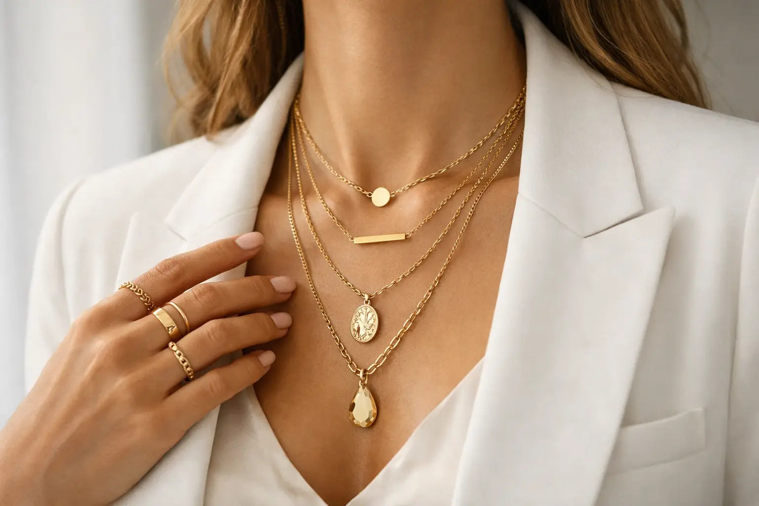 How to Layer Gold Jewelry That Looks Intentional
