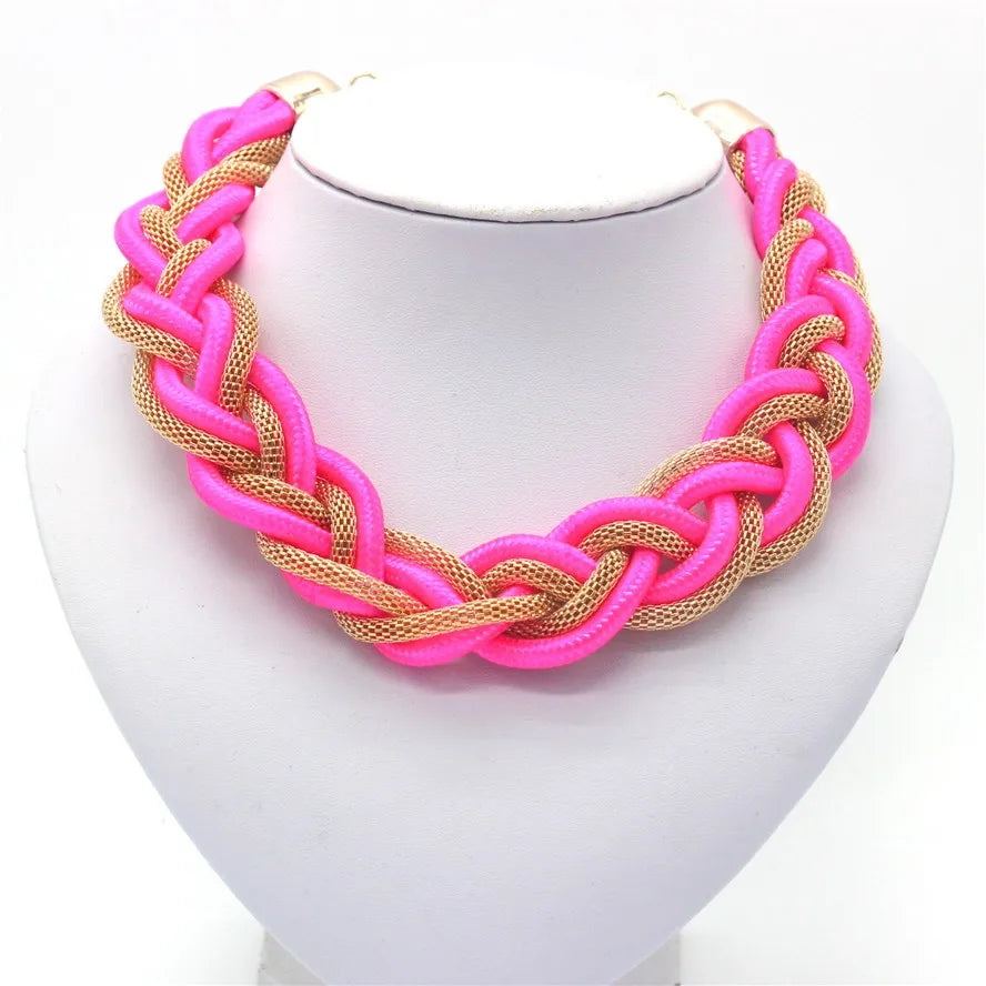 Vintage Gem Choker Necklace - Retro Statement Style
