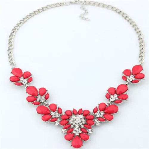 Vintage Gem Choker Necklace - Retro Statement Style