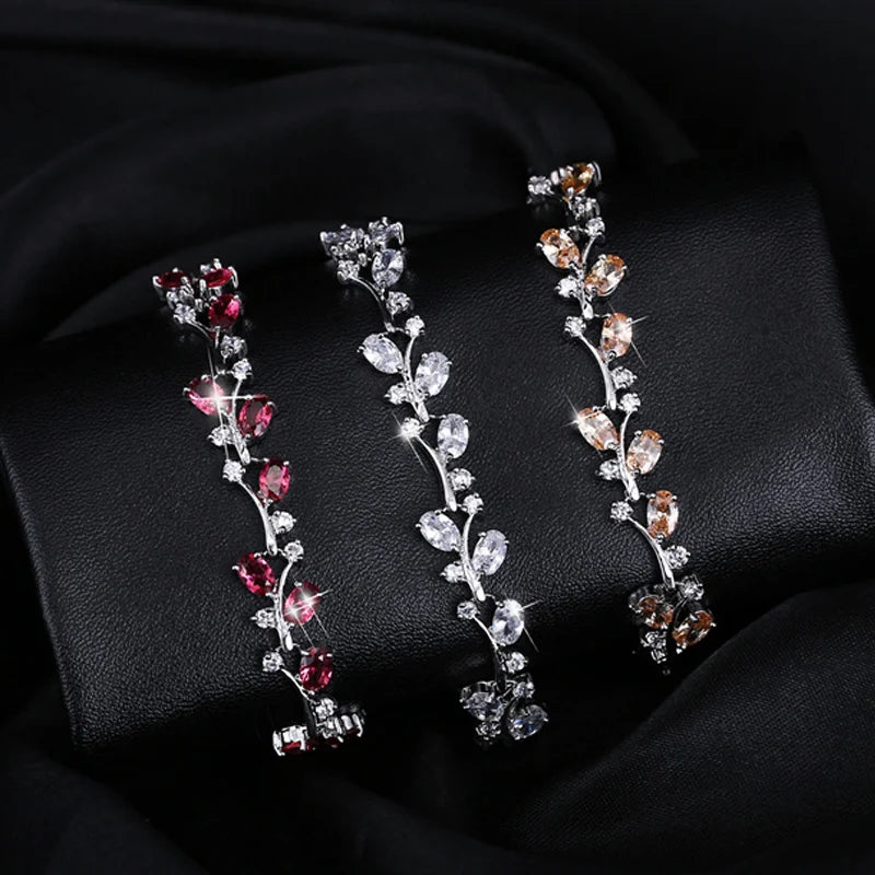 Crystal Cuff Bracelet - Sparkling Detail