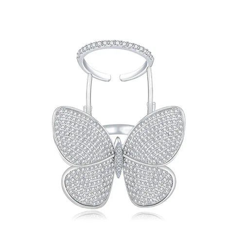 Butterfly CZ Ring - Korean Style Sparkle