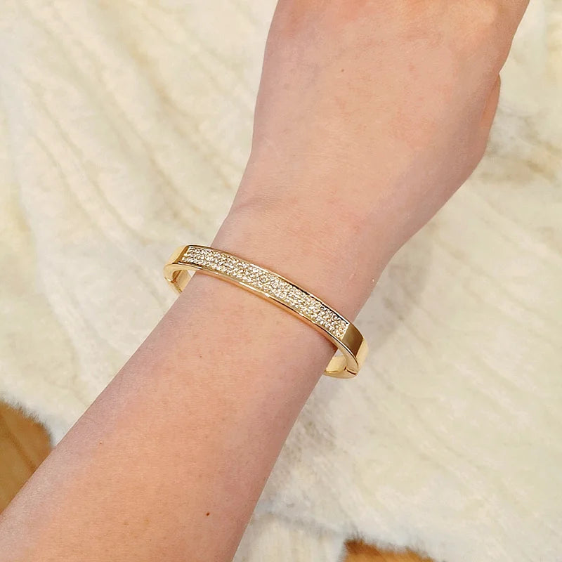Crystal Cuff Bracelet - Gift-Ready Style