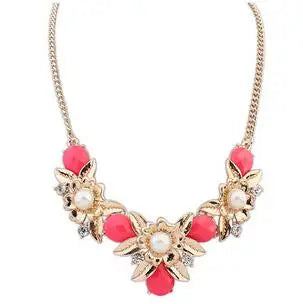Vintage Gem Choker Necklace - Retro Statement Style