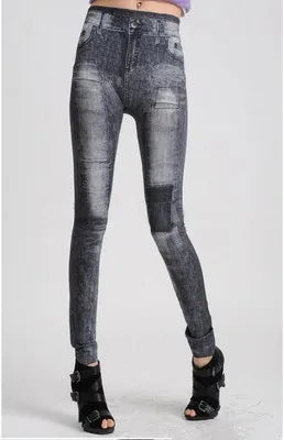 Stretch Jean-Look Jegging Leggings
