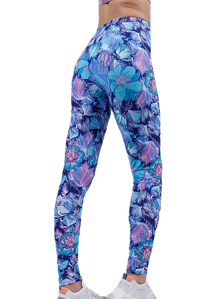 Graffiti Print Ankle Leggings