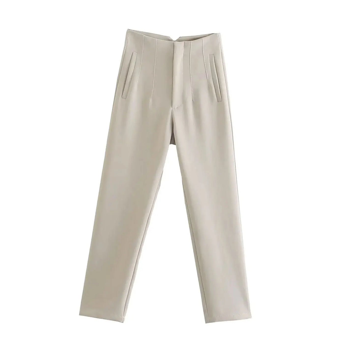 High Waist Pencil Pants - Chic Office Trousers