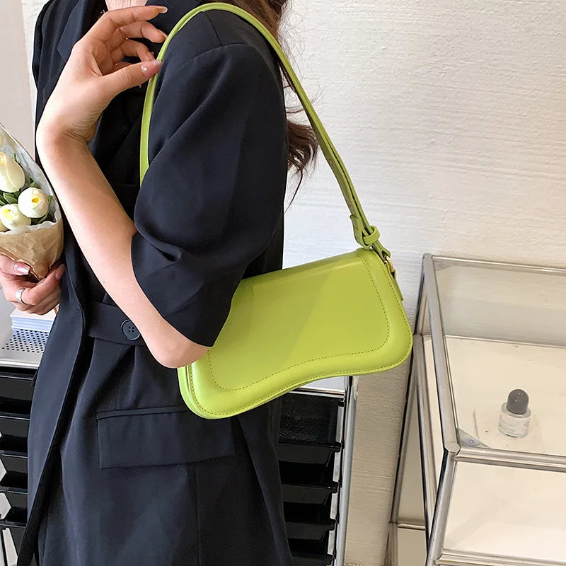 PU Leather Saddle Crossbody Bag