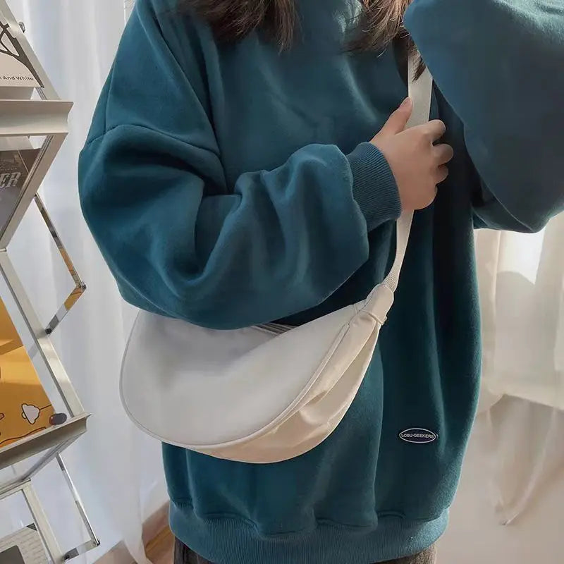 Nylon Messenger Crossbody Bag - Daily Utility