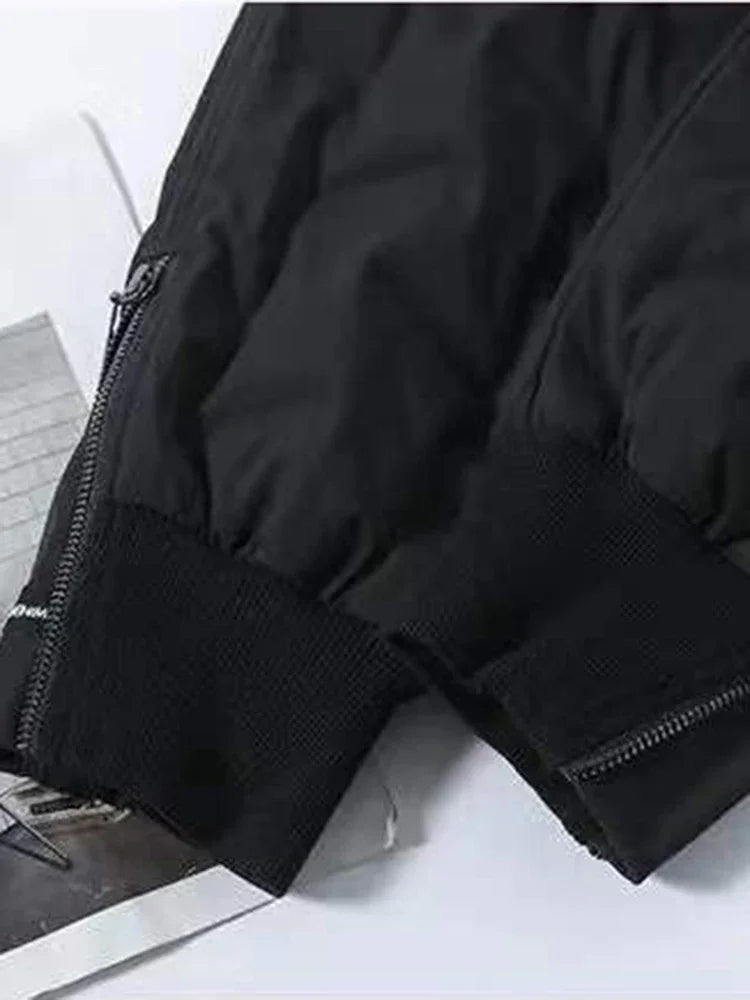 Down Cotton Winter Pants - Windproof Straight Fit
