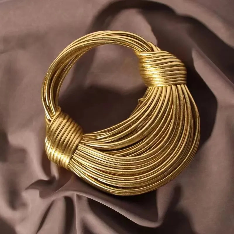PU Leather Hobo Handbag - Evening Ready