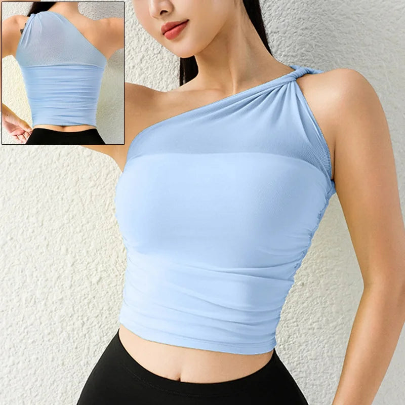 One-Shoulder Sports Bra - Yoga Ready