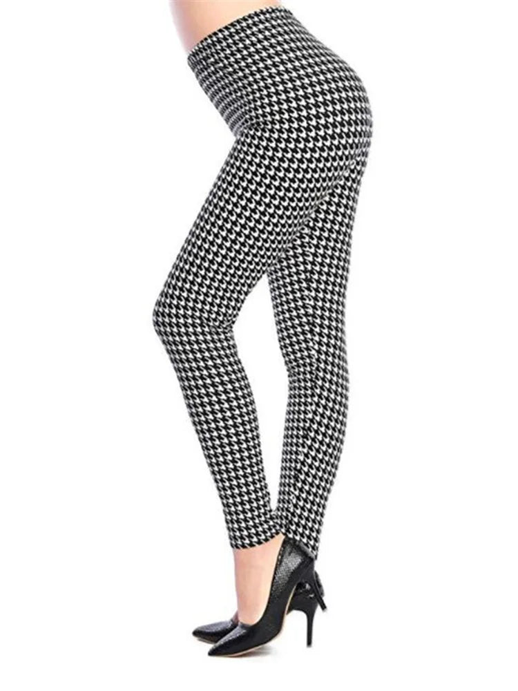 Graffiti Print Ankle Leggings