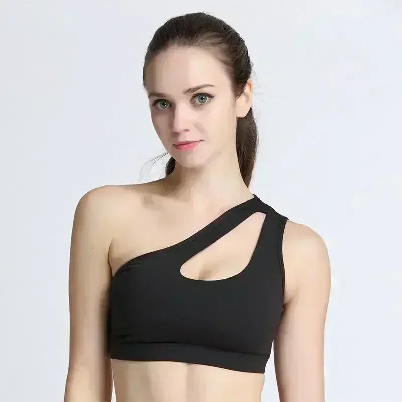 One-Shoulder Sports Bra - Yoga Ready