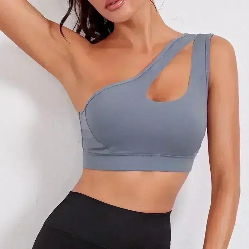 One-Shoulder Sports Bra - Yoga Ready