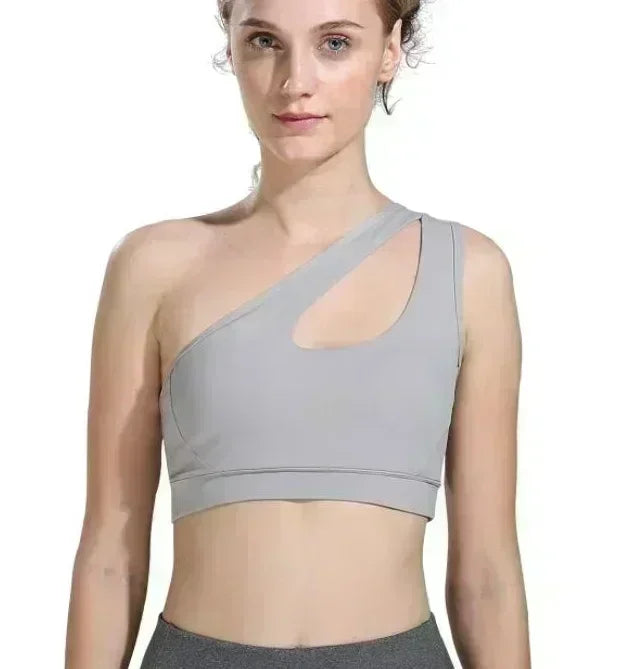 One-Shoulder Sports Bra - Yoga Ready