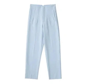 High Waist Pencil Pants - Chic Office Trousers