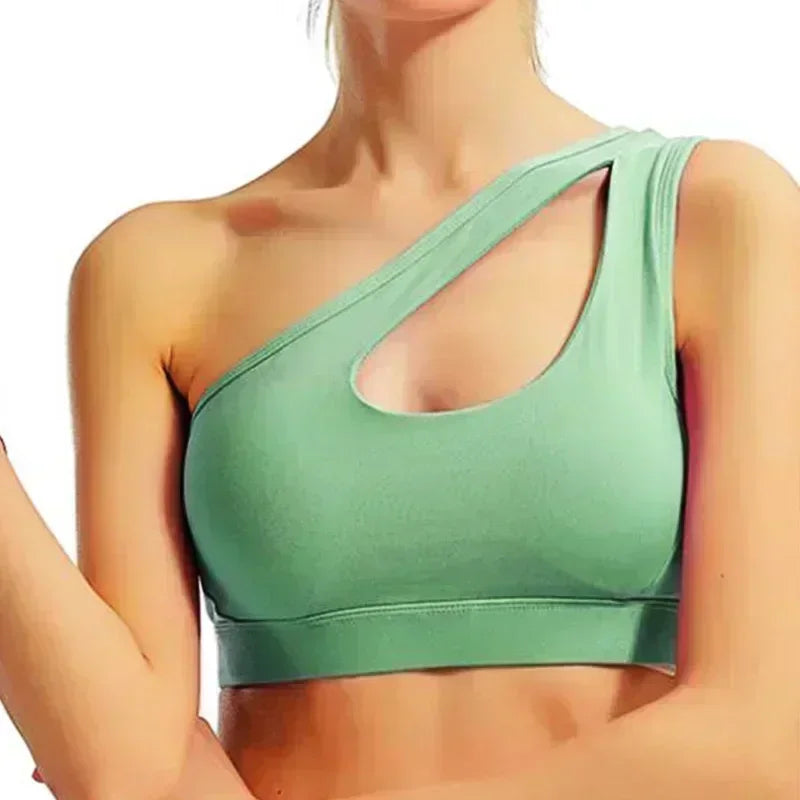 One-Shoulder Sports Bra - Yoga Ready