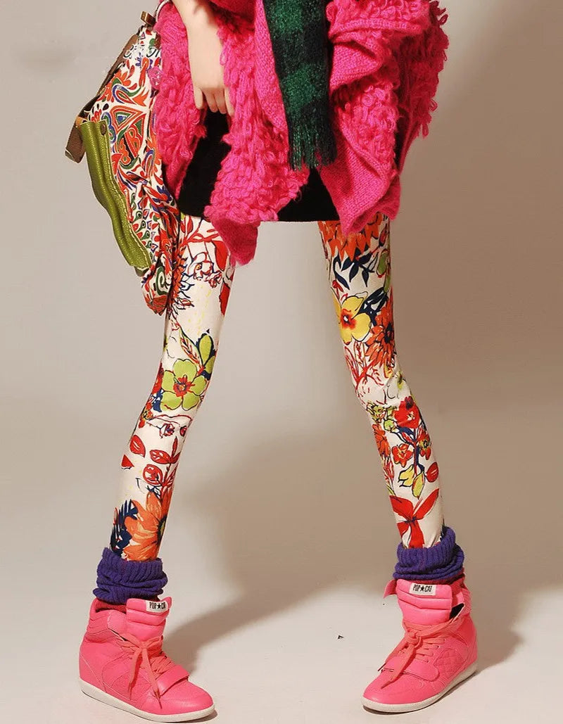 Leopard Print Colorful Leggings