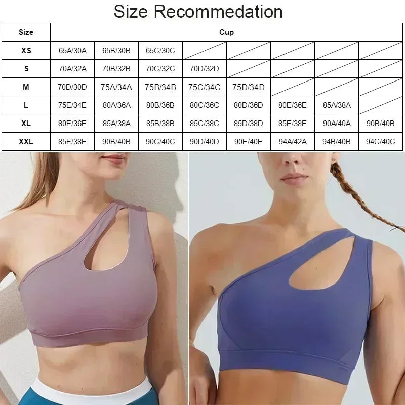 One-Shoulder Sports Bra - Yoga Ready