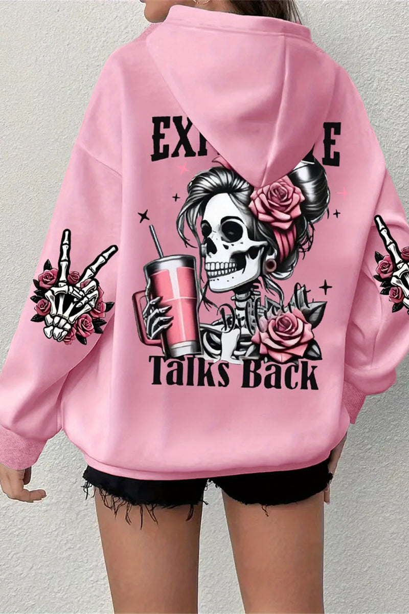 Graphic Fleece Hoodie - Oversized Harajuku Fit
