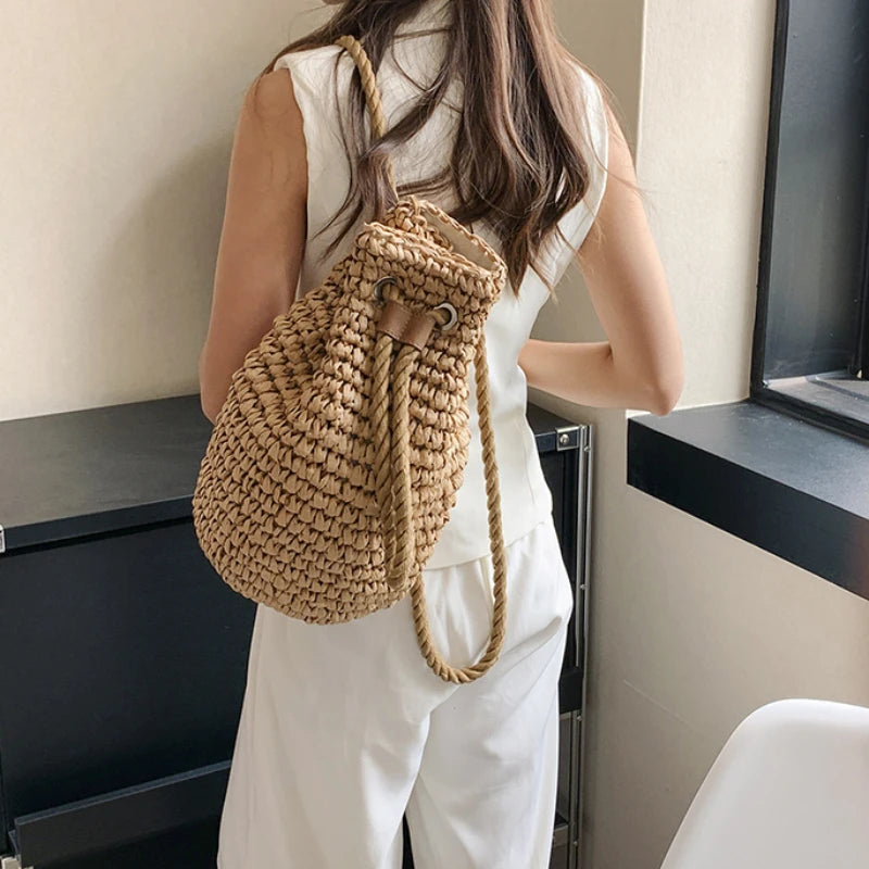 Straw Backpack - Summer Carry