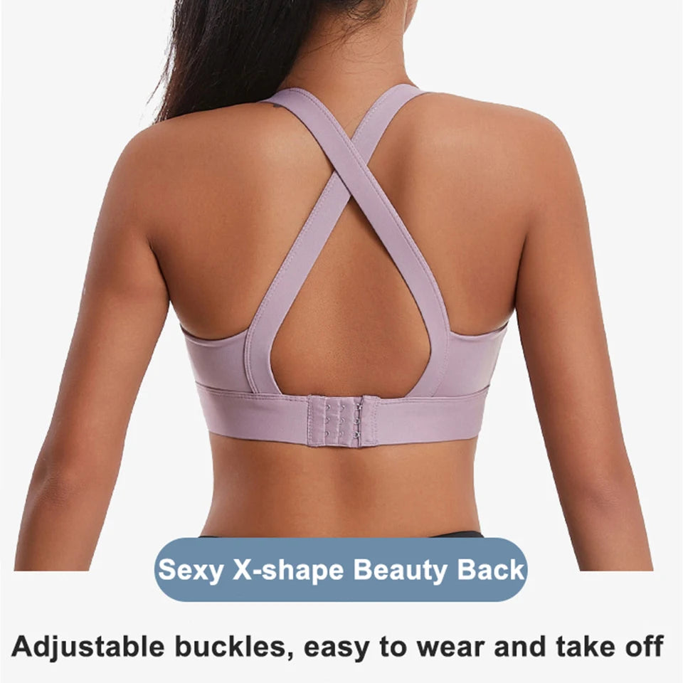 Cross-Back Sports Bra - High Impact
