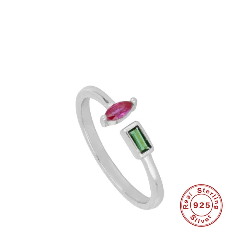 925 Sterling Silver Snake Ring - Open Adjustable Design