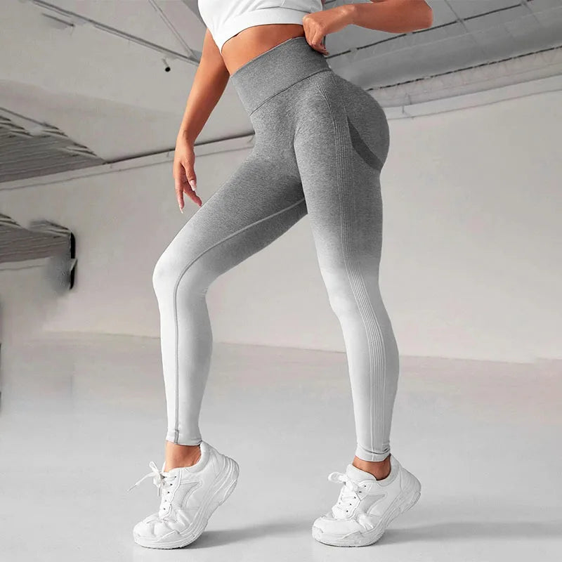 Gradient Yoga Leggings - Workout Style