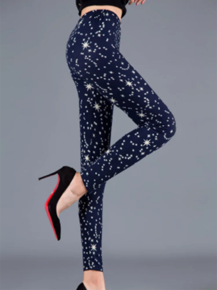 Graffiti Print Ankle Leggings