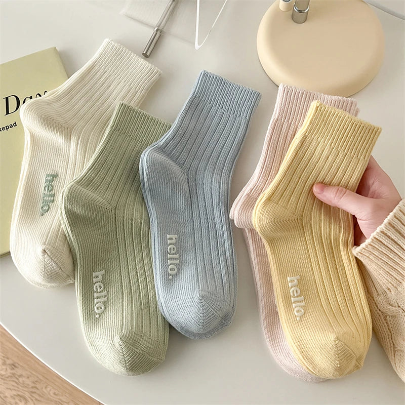 Fresh Color Everyday Socks - Soft Breathable Pair