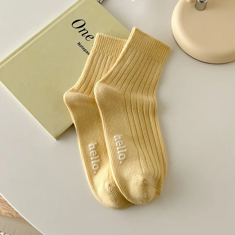 Fresh Color Everyday Socks - Soft Breathable Pair