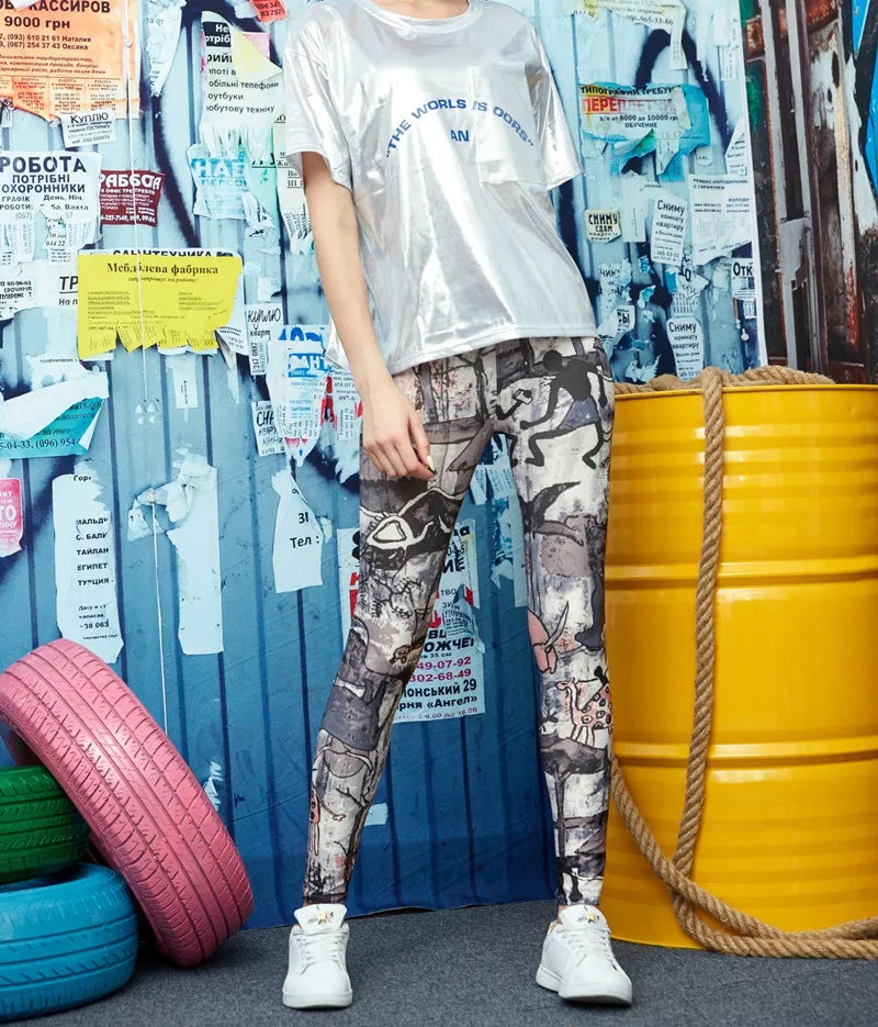 Leopard Print Colorful Leggings
