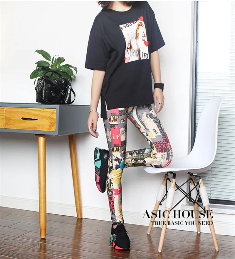 Leopard Print Colorful Leggings