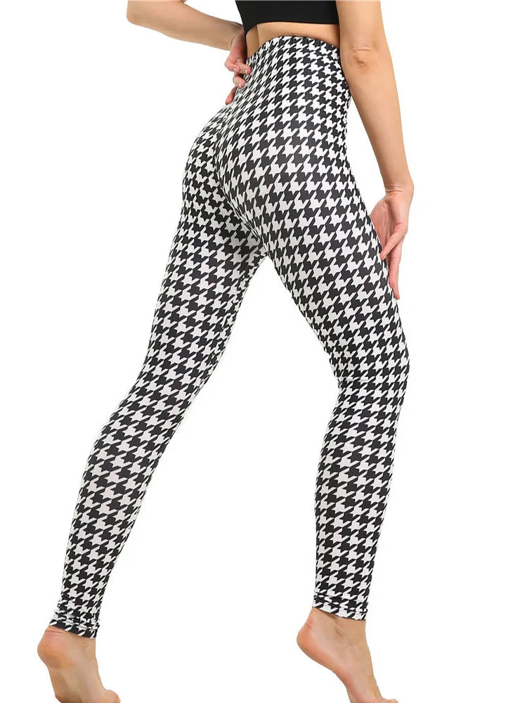 Graffiti Print Ankle Leggings