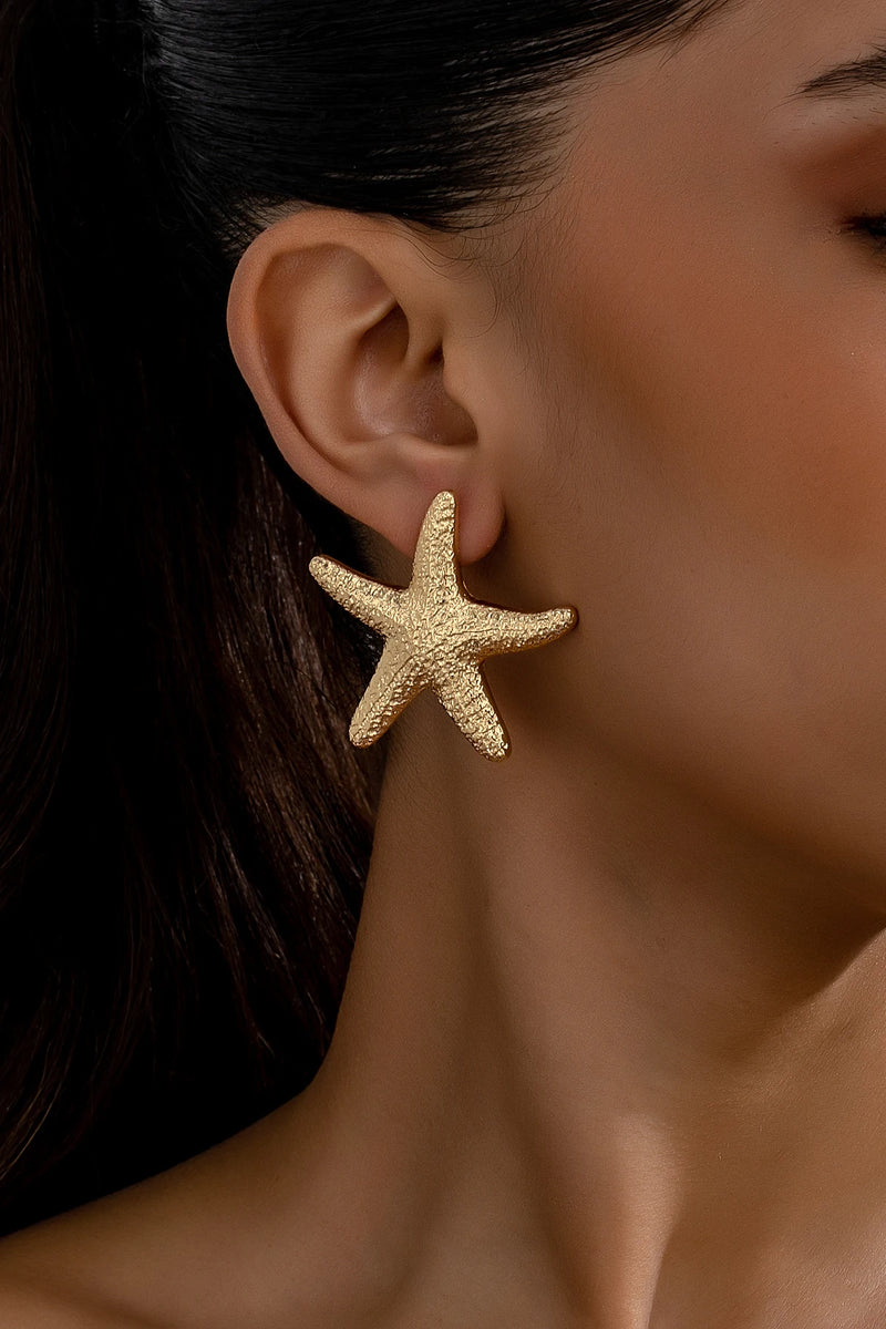 Starfish Stud Earrings - Coastal Romantic Accent