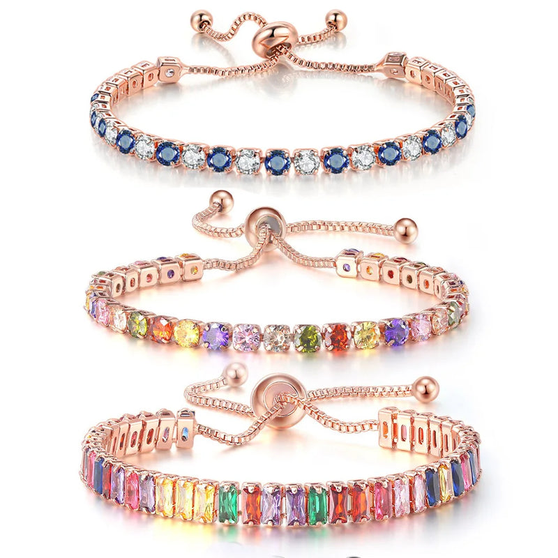 Cubic Zirconia Tennis Bracelet - Gift-Ready Style