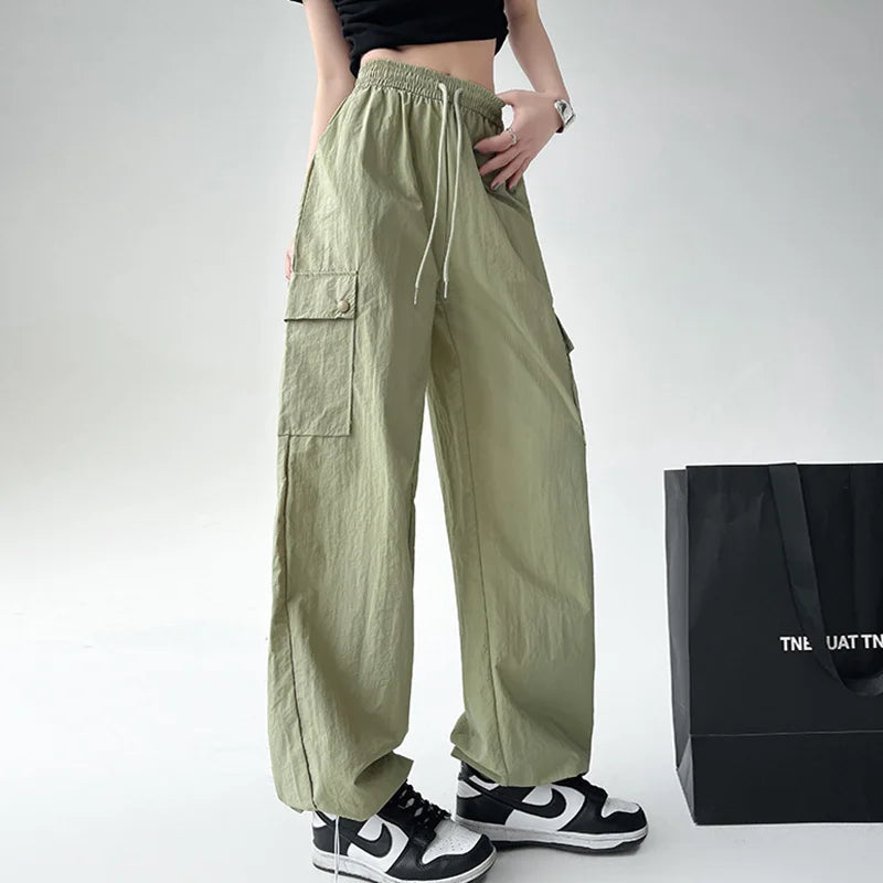 Cargo Wide Leg Pants - Big Pocket Street Style