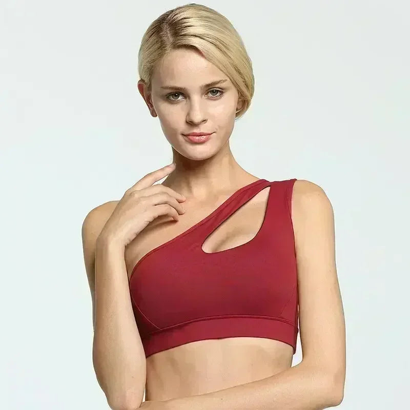 One-Shoulder Sports Bra - Yoga Ready