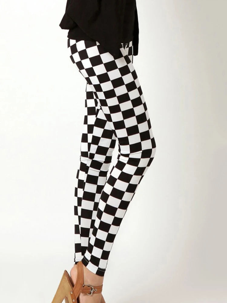 Graffiti Print Ankle Leggings