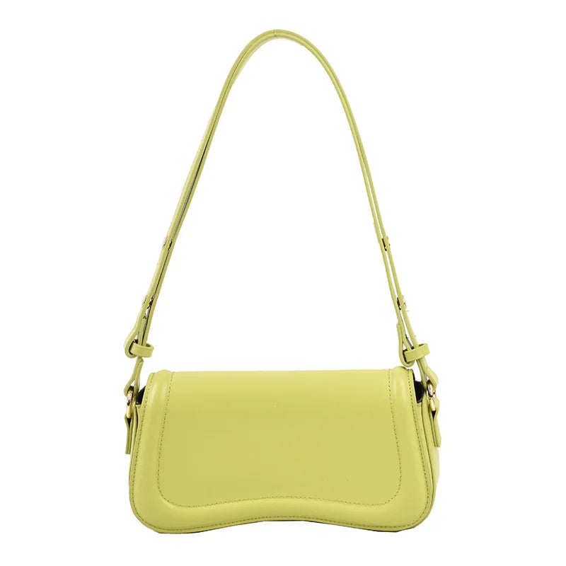 PU Leather Saddle Crossbody Bag