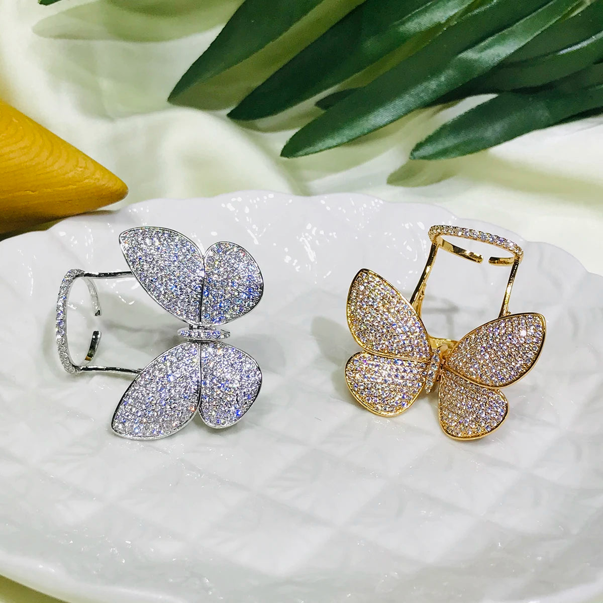 Butterfly CZ Ring - Korean Style Sparkle