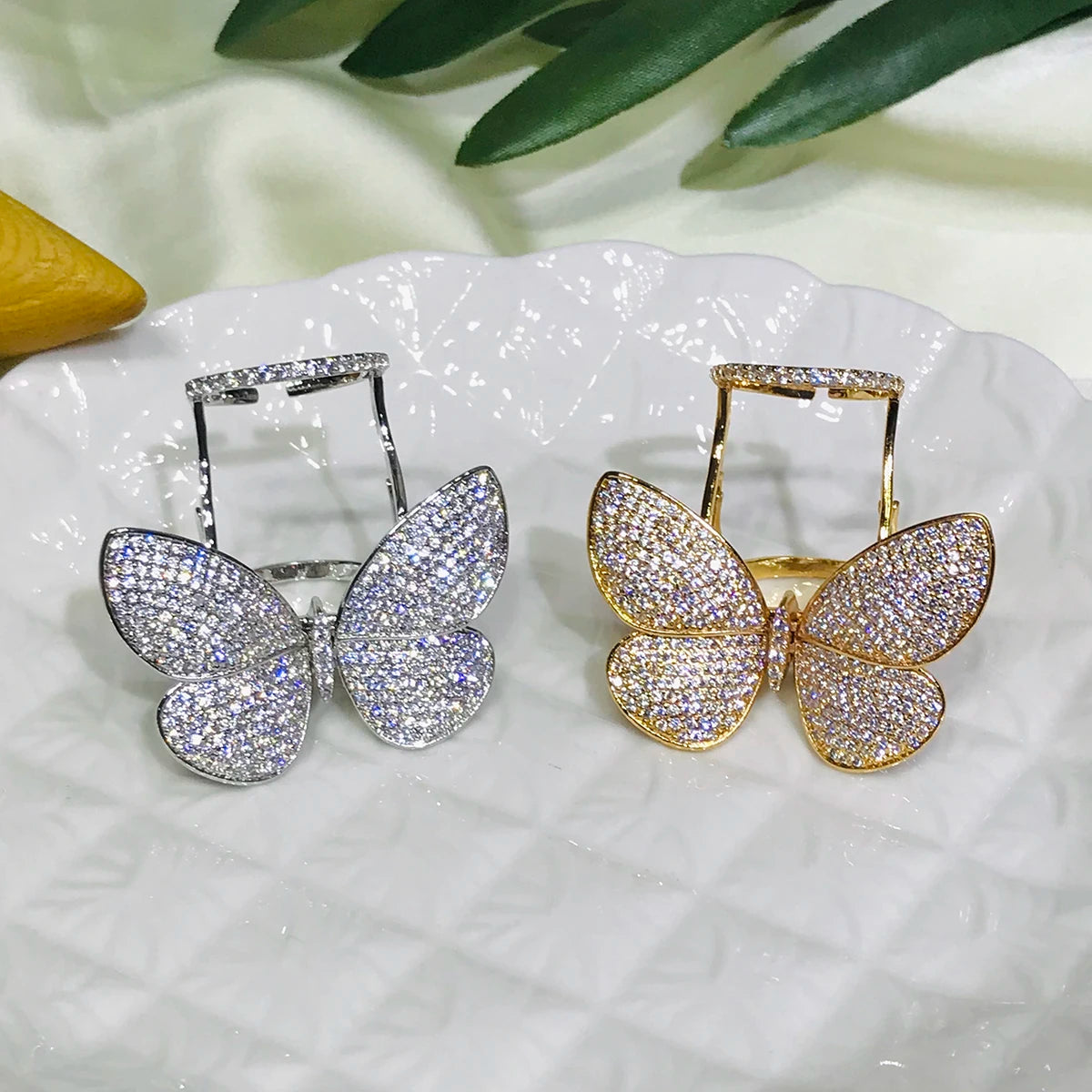 Butterfly CZ Ring - Korean Style Sparkle