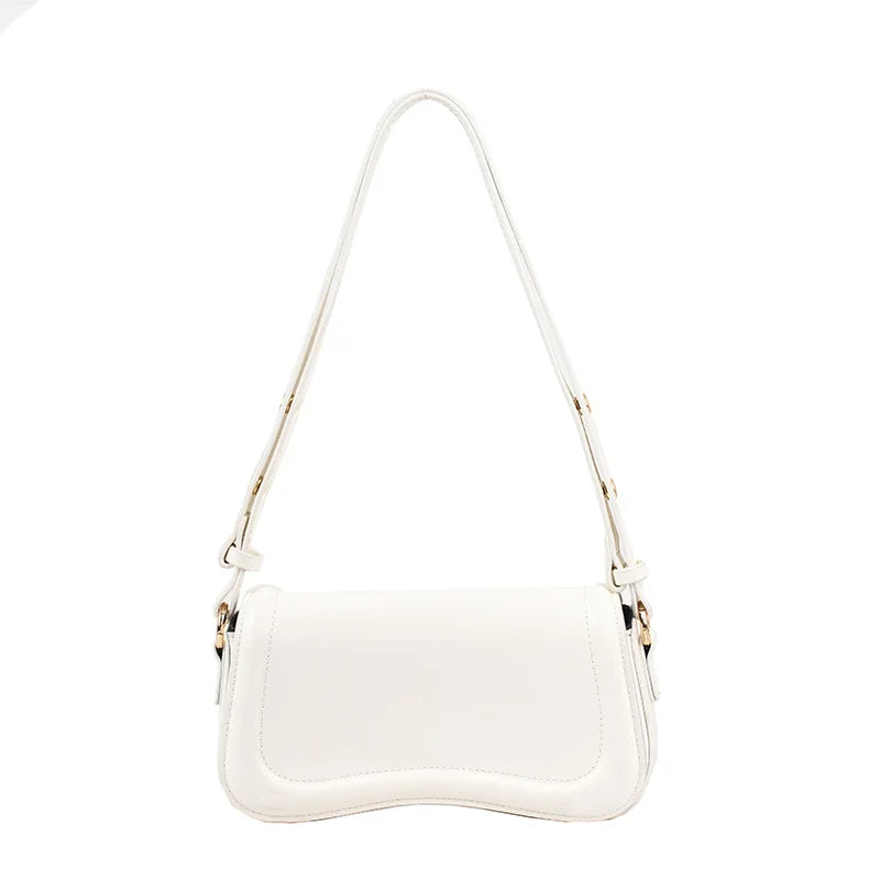 PU Leather Saddle Crossbody Bag