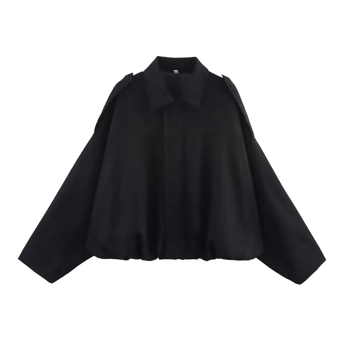 Suede Texture Bomber Jacket - Relaxed Lapel Style