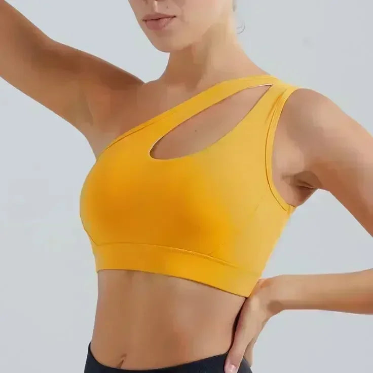 One-Shoulder Sports Bra - Yoga Ready