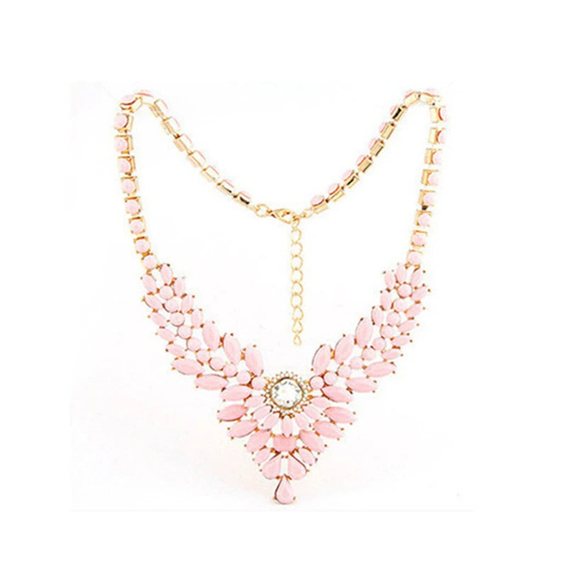 Vintage Gem Choker Necklace - Retro Statement Style