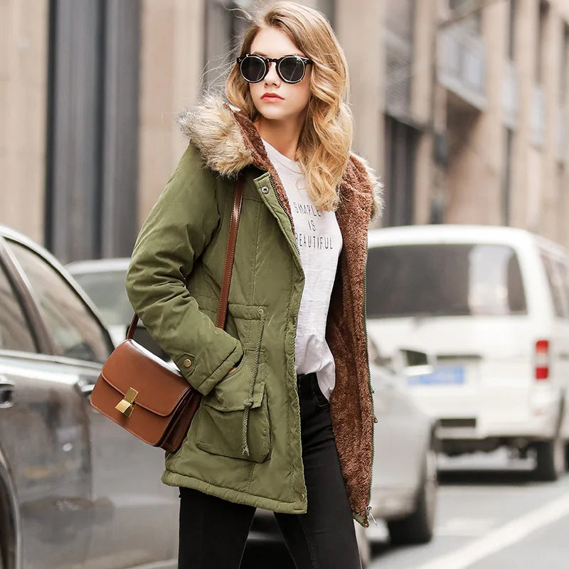 Hooded Cotton Parka - Thick Warm Winter Coat