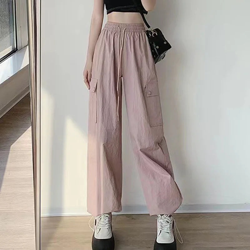 Cargo Wide Leg Pants - Big Pocket Street Style