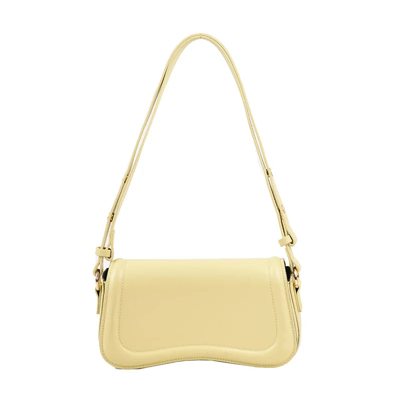 PU Leather Saddle Crossbody Bag